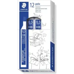 Staedtler Polo 257 Tubo con Minas de Grafito - Graduacion HB - Trazo 0.5mm | Ahorro Imprimiendo