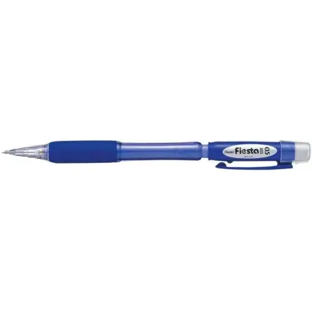 Pentel Fiesta II Portaminas HB 0.5mm con Goma - Incluye 2 Recargas - Grip de Goma - Diseño Ergonomico - Color Azul | Ahorro Impr