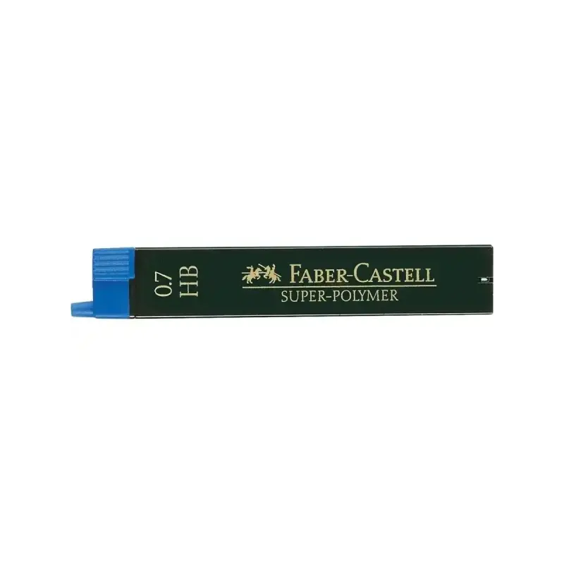 Faber-Castell 9067 Pack de 12 Minas Super-Polymer para Portaminas 0.7 HB - Resistentes y Suaves | Ahorro Imprimiendo