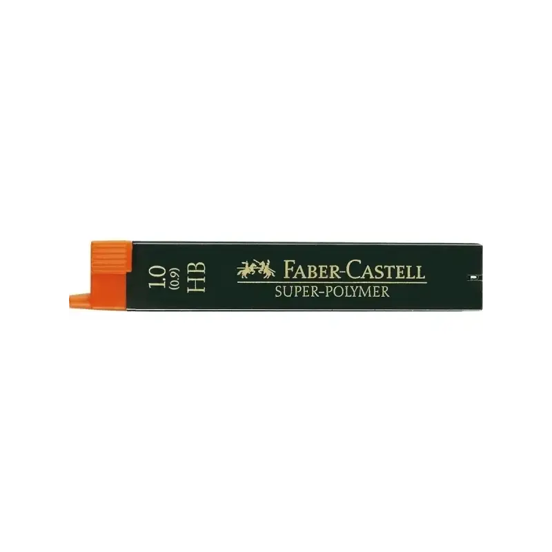 Faber-Castell 9069 Pack de 12 Minas Super-Polymer para Portaminas 1.0 HB - Resistentes y Suaves | Ahorro Imprimiendo