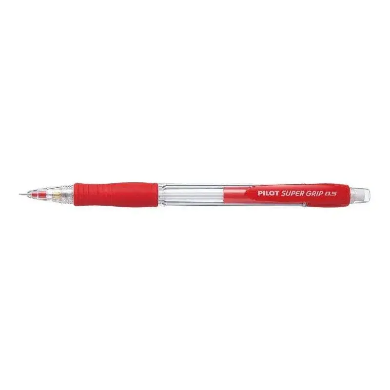 Pilot Portaminas SuperGrip H185 - Trazo 0.5mm - Mina HB - Cuerpo Rojo | Ahorro Imprimiendo