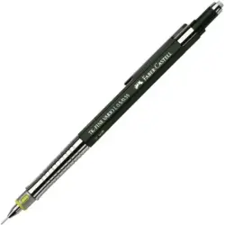 Faber-Castell TK-Fine Vario L Portaminas HB 0.35mm - Con Goma de Borrar - Clip de Metal - Color Verde | Ahorro Imprimiendo