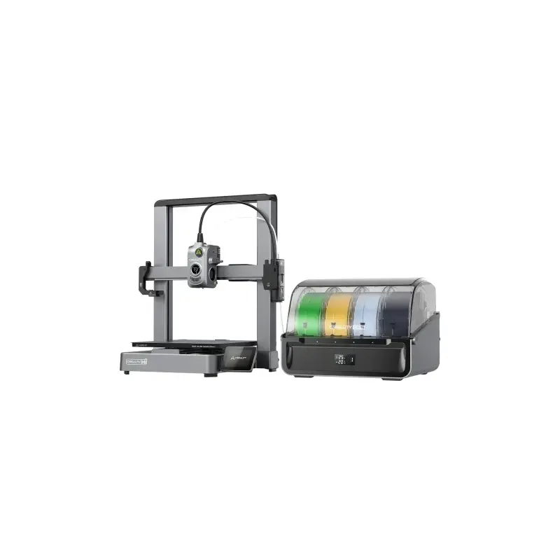 Creality Hi Combo Impresora 3D Abierta + Unidad CFS - Volumen 26x26x30cm - Calibraciones Automaticas - Extrusor Multifuncional -