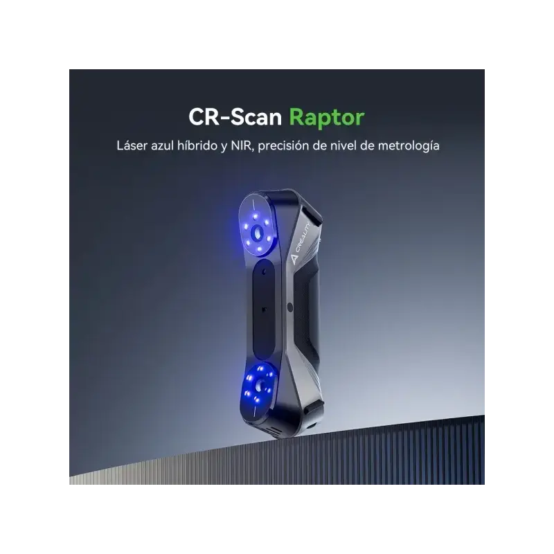 Creality CR-Scan Raptor 60fps Escaner 3D - 7 Lineas Laser Azules en Paralelo - Velocidad hasta 60fps - Precision de hasta 0,02mm