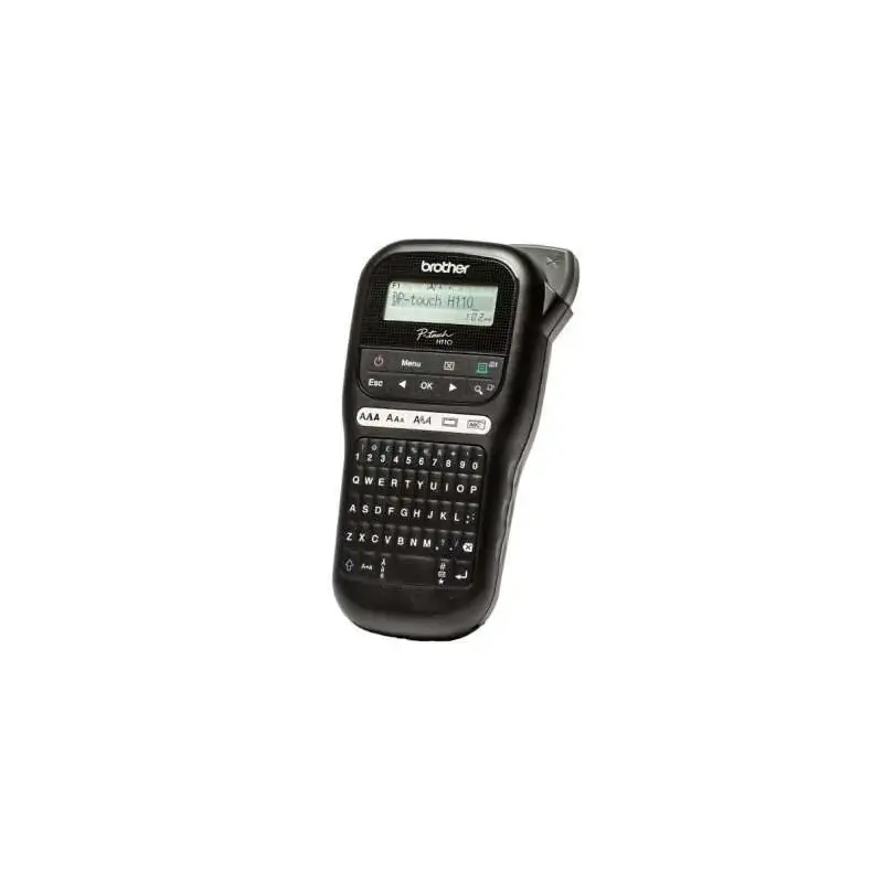 Brother PT-H110 Rotuladora Electronica Portatil - Pantalla LCD - 253 Simbolos - Velocidad 20mms - Color Negro