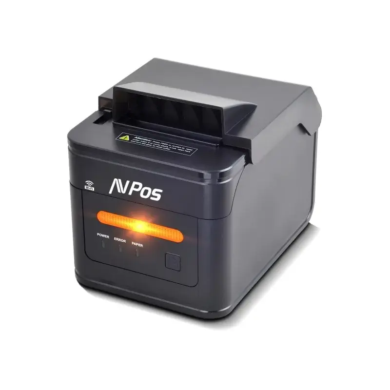 AVPos AVP-K46W Impresora Termica Tickets de Cocina K46W - Avisador Luz y Acustico - Cubierta Resistente Agua, Aceite y Polvo - U
