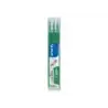 Pilot Pack de 3 Recambios para Frixion Ball / Frixion Clicker - Tinta Gel Borrable - Punta de Bola 0.7mm - Trazo 0.4mm - Color V