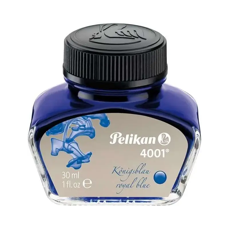 Pelikan Tinta 4001 No.78 - Frasco 30ml - Tinta de Alta Calidad - Frasco de 30ml - para Estilograficas - Color Azul Real | Ahorro