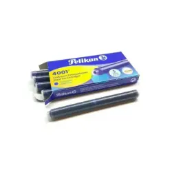 Pelikan 4001 GTP/5 Pack de 5 Cartuchos Largos - Tinta de Alta Calidad - Compatible con Plumas Estilograficas - Color Azul Real |