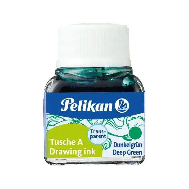 Pelikan Tinta China 523 10ml N.7 - Botella de 10ml - Ideal para Dibujo y Caligrafia - Resistente al Agua y de Secado Rapido - Co
