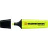 Stabilo Boss 70 Rotulador Marcador Fluorescente - Trazo entre 2 y 5mm - Recargable - Tinta con Base de Agua - Color Amarillo Flu