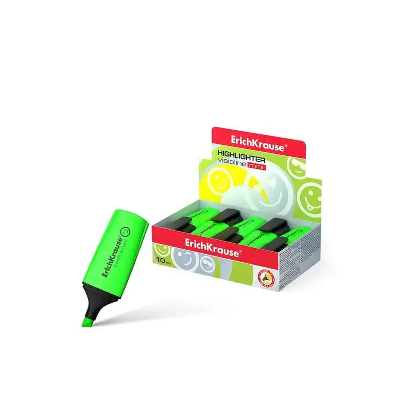 Erichkrause Visioline Mini Fluorescente - Punta Biselada - Trazo 0.6 a 5.2mm - Color Verde | Ahorro Imprimiendo