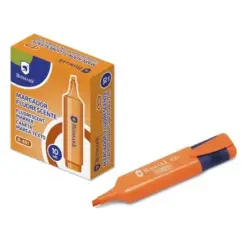 Bismark Marcador Fluorescente - Punta Biselada 1 - 5mm Aprox - Tinta Base de Agua - Color Naranja | Ahorro Imprimiendo
