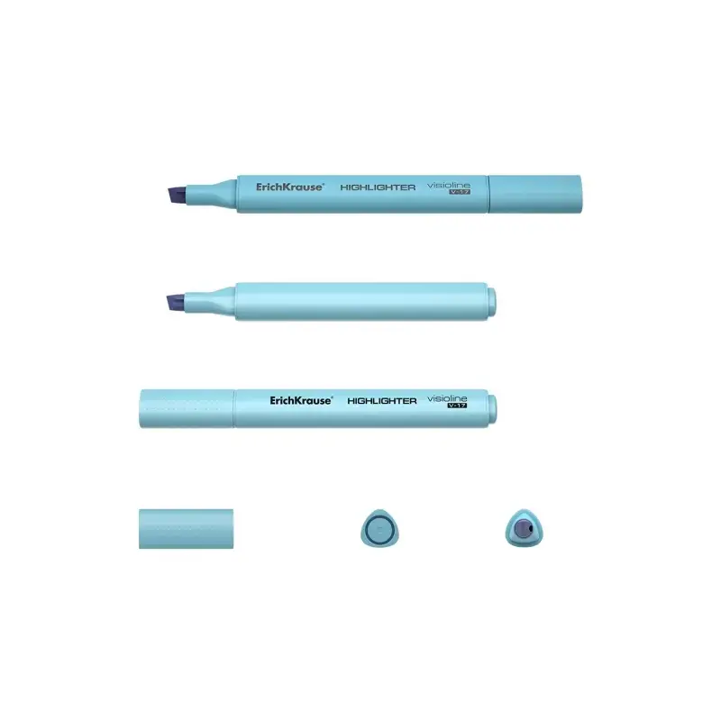 Erichkrause Visioline V-17 Pastel Marcador Fluorescente - Punta Biselada - Trazo de 0.6 a 4.5mm - Tinta a Base de Agua - Color A