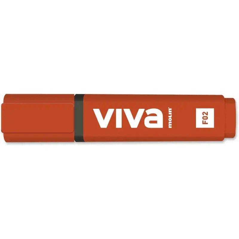 Molin Viva Marcador Fluorescente - Trazo entre 1 y 5mm - Tinta con Base de Agua - Color Rojo | Ahorro Imprimiendo