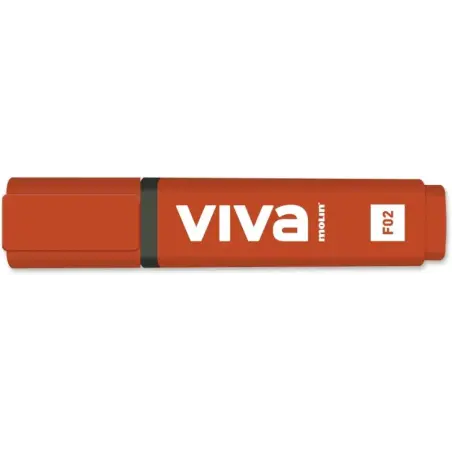 Molin Viva Marcador Fluorescente - Trazo entre 1 y 5mm - Tinta con Base de Agua - Color Rojo | Ahorro Imprimiendo
