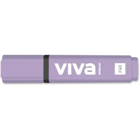 Molin Viva Marcador Fluorescente - Trazo entre 1 y 5mm - Tinta con Base de Agua - Color Violeta | Ahorro Imprimiendo