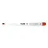 Milan Rotuladores para Pizarra Blanca con Punta Redonda - Punta 3.7 mm - Tinta a Base de Alcohol - Borrable en Seco - Color Rojo