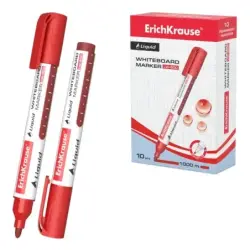 Erichkrause Liquid LW-600 Marcador de Pizarra Blanca - Tinta Liquida a Base de Alcohol - Punta en Forma de Bala - Ancho de Linea