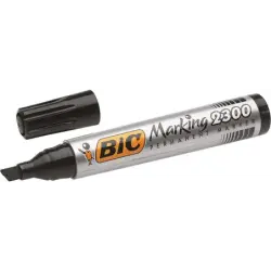 Bic Marking 2300 Ecolutions Rotulador Permanente - Punta Biselada - Trazo 3,7 - 5,5mm - Tinta con Base de Alcohol - Secado Rapid