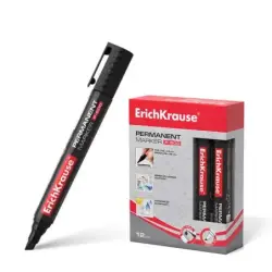 Erichkrause Marcador Permanente P-500 - Punta Biselada - Resistente al Agua y a los Rayos UV - Color Negro | Ahorro Imprimiendo