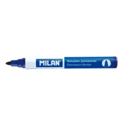 Milan Rotulador Permanente - Punta Redonda 4mm - Tinta a Base de Alcohol - Color Azul | Ahorro Imprimiendo