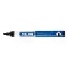 Milan Rotulador Permanente Punta Biselada - Punta 1 - 4mm - Tinta a Base de Alcohol - Color Negro | Ahorro Imprimiendo