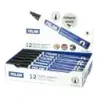 Milan Rotulador Permanente Punta Biselada - Punta 1 - 4mm - Tinta a Base de Alcohol - Color Negro | Ahorro Imprimiendo