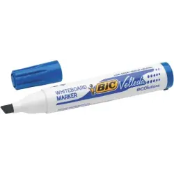 Bic Velleda 1751 ECOlutions Marcadores para Pizarra - Punta Biselada - Trazo entre 3mm y 5.5mm - Tinta con Base de Alcohol - Eco