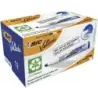 Bic Velleda 1751 ECOlutions Marcadores para Pizarra - Punta Biselada - Trazo entre 3mm y 5.5mm - Tinta con Base de Alcohol - Eco