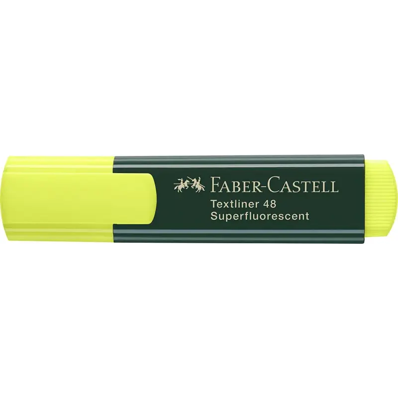 Faber-Castell Rotulador Marcador Fluorescente Textliner 48 - Punta Biselada - Trazo entre 1.2mm y 5mm - Tinta con Base de Agua -