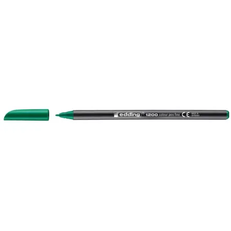 Edding 1200 Rotulador - Punta Redonda - Trazo entre 0.5 y 1 mm. - Tinta con Base de Agua - Color Verde | Ahorro Imprimiendo