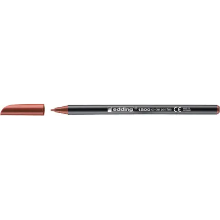 Edding 1200 Rotulador - Punta Redonda - Trazo 1mm - Tinta con Base de Agua - Color Marron | Ahorro Imprimiendo