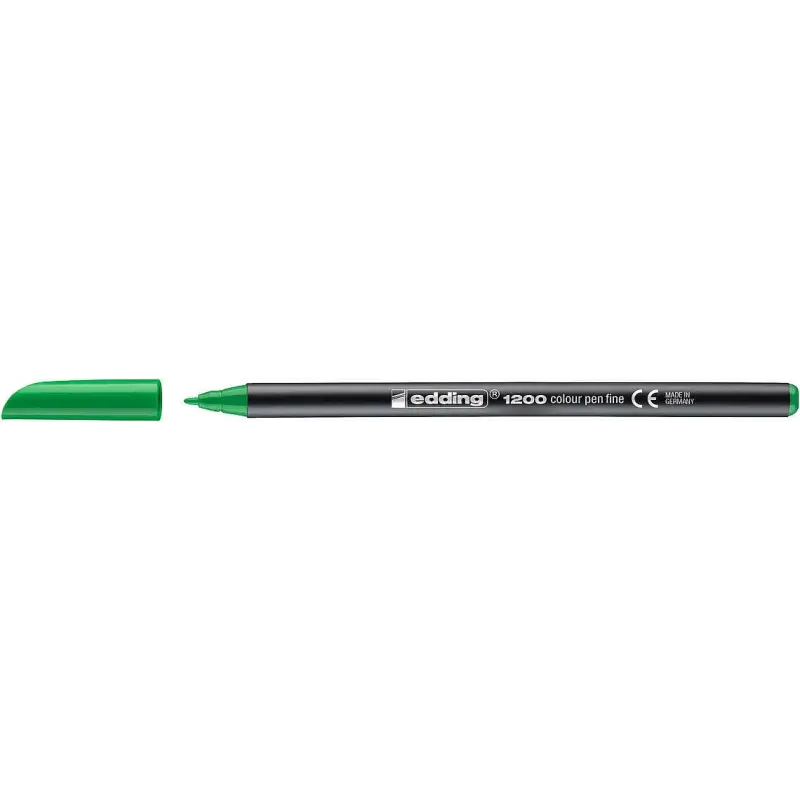 Edding 1200 Rotulador - Punta Redonda - Trazo 1mm - Tinta con Base de Agua - Color Verde Neon | Ahorro Imprimiendo