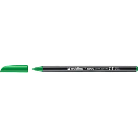 Edding 1200 Rotulador - Punta Redonda - Trazo 1mm - Tinta con Base de Agua - Color Verde Neon | Ahorro Imprimiendo