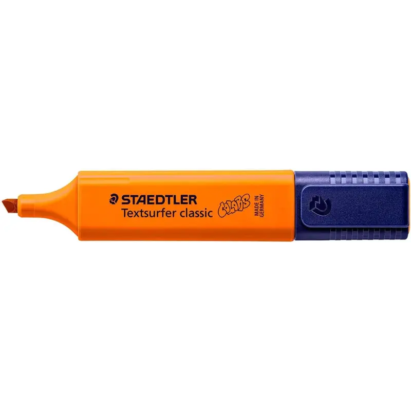 Staedtler Textsurfer Classic 364 Marcador Fluorescente - Punta Biselada 1 - 5mm Aprox - Secado Rapido - Color Naranja | Ahorro I