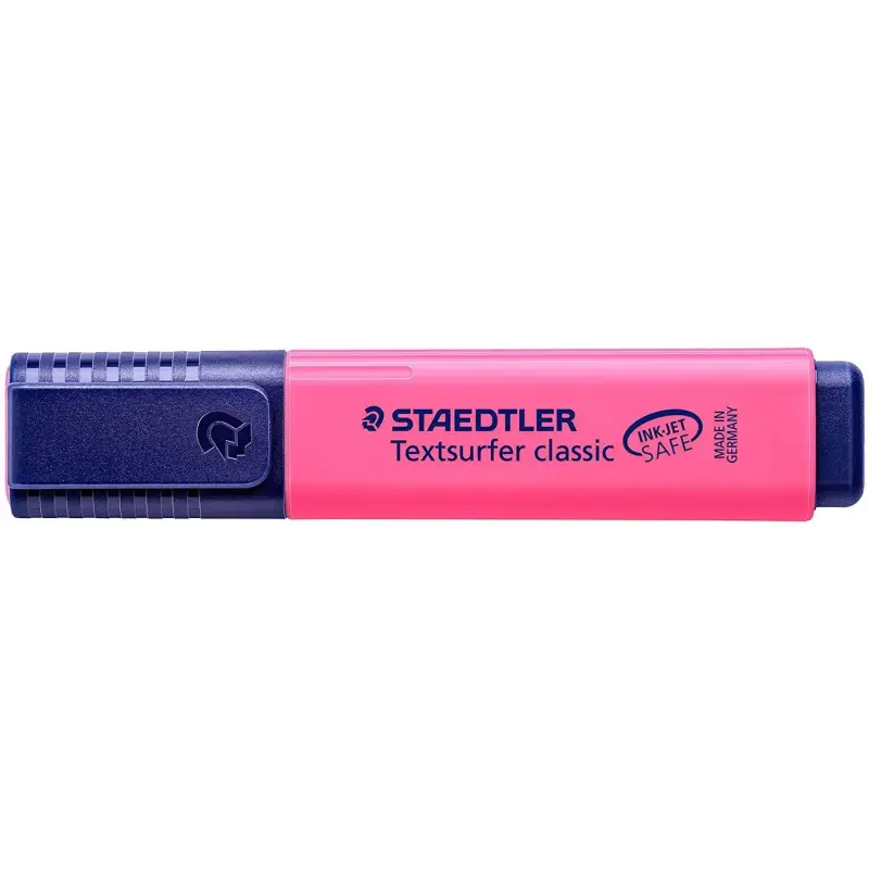 Staedtler Textsurfer Classic 364 Marcador Fluorescente - Punta Biselada - Trazo entre 1 - 5mm - Tinta con Base de Agua - Color R
