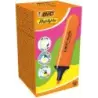 Bic Marking Highlighter Flat Marcador Fluorescente - Punta Biselada - Trazo entre 1.70 y 4.80 mm - Tinta con Base de Agua - Colo