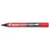 Pilot Rotulador Permanente 100 - Punta de Bala 4,5mm - Trazo 1mm - Color Rojo | Ahorro Imprimiendo