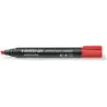 Staedtler Lumocolor 350 Rotulador Permanente - Punta Biselada 2-5mm aprox. - Tinta Base de Alcohol - Secado Rapido - Color Rojo