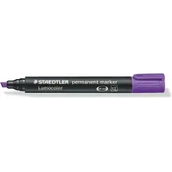 Staedtler Lumocolor 350 Rotulador Permanente - Punta Biselada 2-5mm aprox. - Tinta Base de Alcohol - Secado Rapido - Color Viole