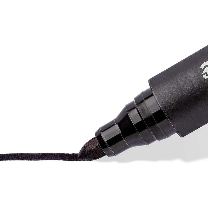 Staedtler Lumocolor 352 Rotulador Permanente - Punta Redonda - Trazo 2mm Aprox - Capuchon con Clip - Secado Rapido - Color Negro