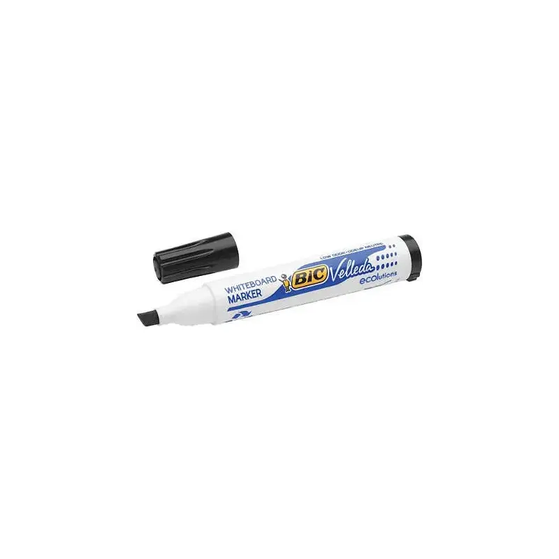 Bic Velleda 1751 ECOlutions Marcadores para Pizarra - Punta Biselada - Trazo entre 3mm y 5.5mm - Tinta con Base de Alcohol - Eco