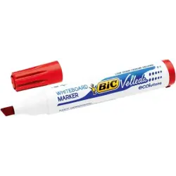 Bic Velleda 1751 ECOlutions Marcadores para Pizarra - Punta Biselada - Trazo entre 3mm y 5.5mm - Tinta con Base de Alcohol - Eco