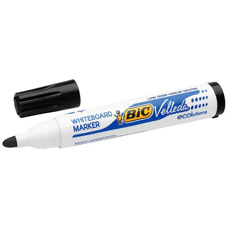 Bic Velleda 1701 ECOlutions Marcadores para Pizarra - Punta Redonda - Trazo de 1.5 mm - Tinta con Base de Alcohol - Ecologico -