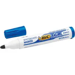 Bic Velleda 1701 ECOlutions Marcadores para Pizarra - Punta Redonda - Trazo de 1.5 mm - Tinta con Base de Alcohol - Ecologico -