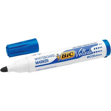 Bic Velleda 1701 ECOlutions Marcadores para Pizarra - Punta Redonda - Trazo de 1.5 mm - Tinta con Base de Alcohol - Ecologico -