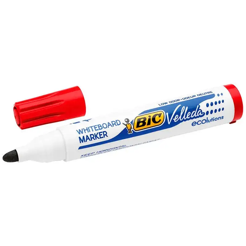 Bic Velleda 1701 ECOlutions Marcadores para Pizarra - Punta Redonda - Trazo de 1.5 mm - Tinta con Base de Alcohol - Ecologico -