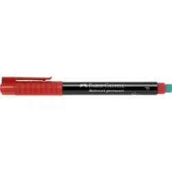 Faber-Castell Multimark Rotulador Permanente - Ancho de Trazo 0.6mm - Goma de Borrar Integrada - Resistente a la Luz y al Agua -