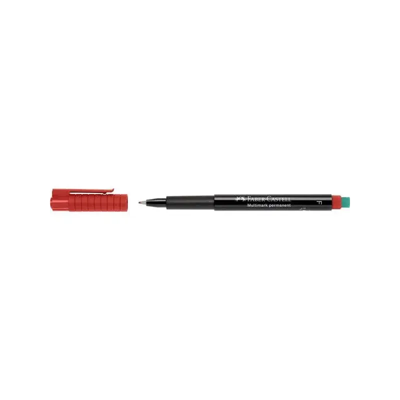 Faber-Castell Multimark Rotulador Permanente - Ancho de Trazo 0.6mm - Goma de Borrar Integrada - Resistente a la Luz y al Agua -